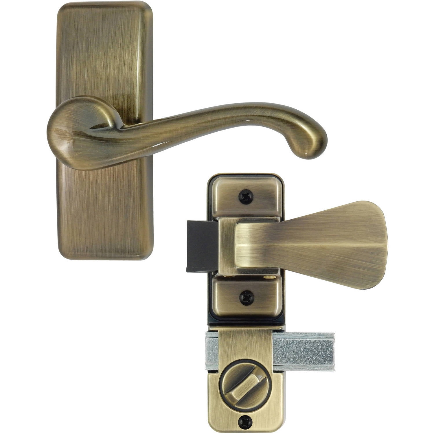 Deluxe Storm and Screen Door Lever Handle with Deadlock