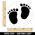 thumbnail image 2 of Baby Footprints Rubber Stamp for Scrapbooking Crafting Stamping - Small 3/4 Inch, 2 of 7