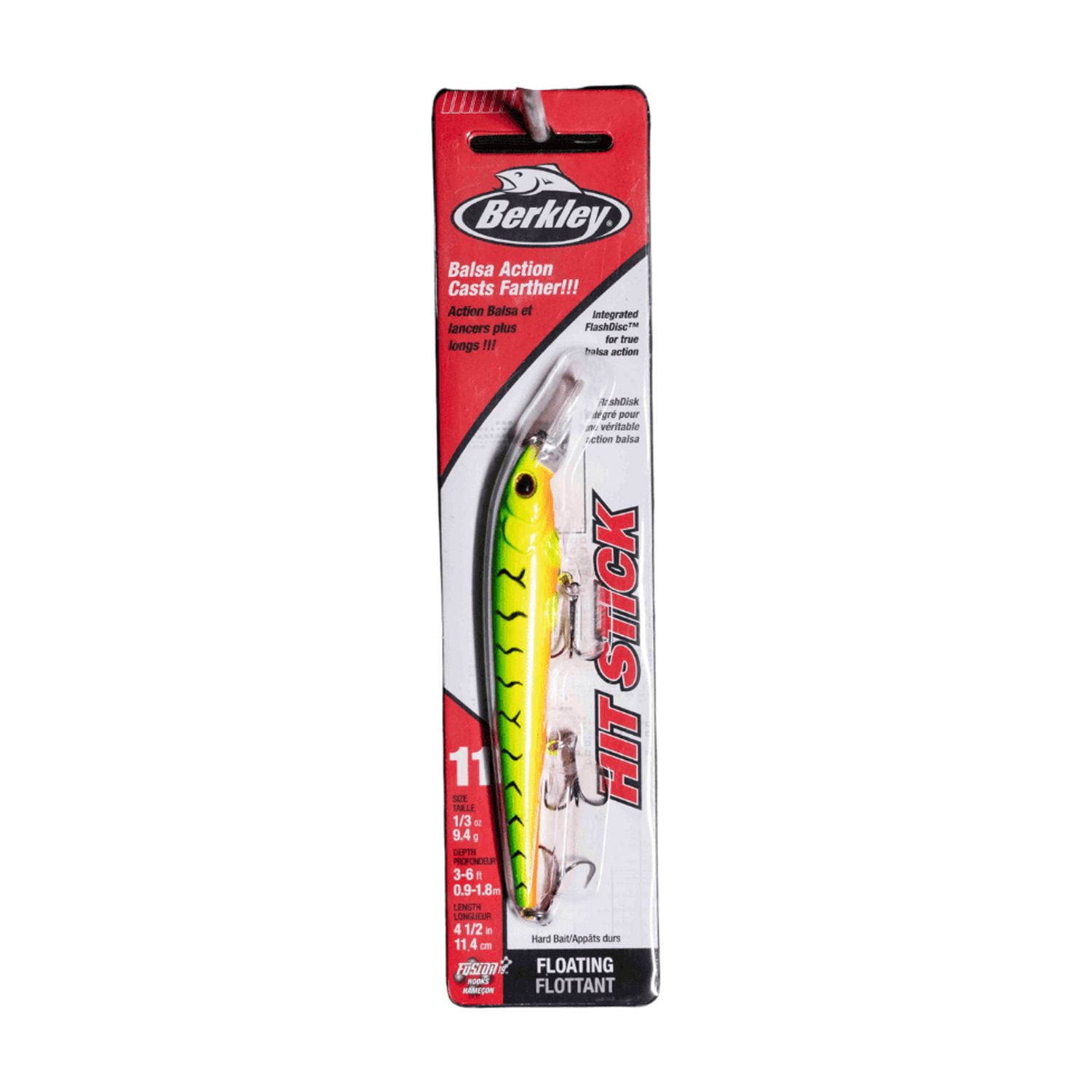 (2 pack) Berkley Hit Stick Fishing Lure, Firetiger, 1/3 oz