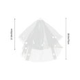 thumbnail image 2 of NUOLUX 1pc Bride Wedding Dress Veil Elegant Bridal Veil Romantic Wedding Party Veil, 2 of 6