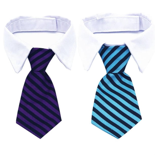 Suministros Para Mascotas Ajustable Mascota Perro Gato Pajarita A Rayas Traje De Mascota Corbata Para Uso Diario O Fotografía 2 Uds Scienceny PT002741-02