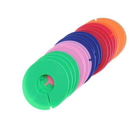 

20pcs Plastic Concentric Round Clothing Hanger Separation Size Buckles for Clothes Size and DIY Accessories