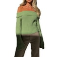 thumbnail image 1 of Seyurigaoka Slash Neck Off Shoulder Knitted Sweaters for Women Fall Winter Casual Pullovers Tops Solid Long Sleeve Jumpers Tops, 1 of 5