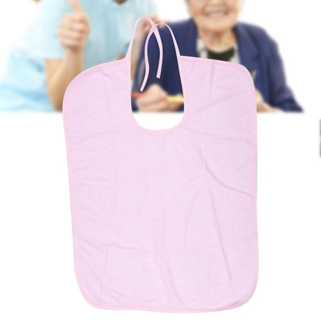 Babero para adultos, babero impermeable para personas mayores, babero protector de ropa para adultos, babero para la hora de comer, máxima comodidad