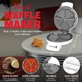 thumbnail image 2 of Minimáquina para hacer waffles, plancha para hacer pequeños waffles para niños, para hornear waffles pequeños de 8 x 2 pulgadas, máquina para hacer waffles pequeña, compacta y fácil de usar,, 2 of 8