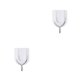 thumbnail image 3 of Wosthever Transparent Adhesive Wall Hangers Plastic Stainless Door Hanger Strong Steel Hook Small Bearing Sucker Holder Sticky Kitchen Blanco 2Conjunto, 3 of 6