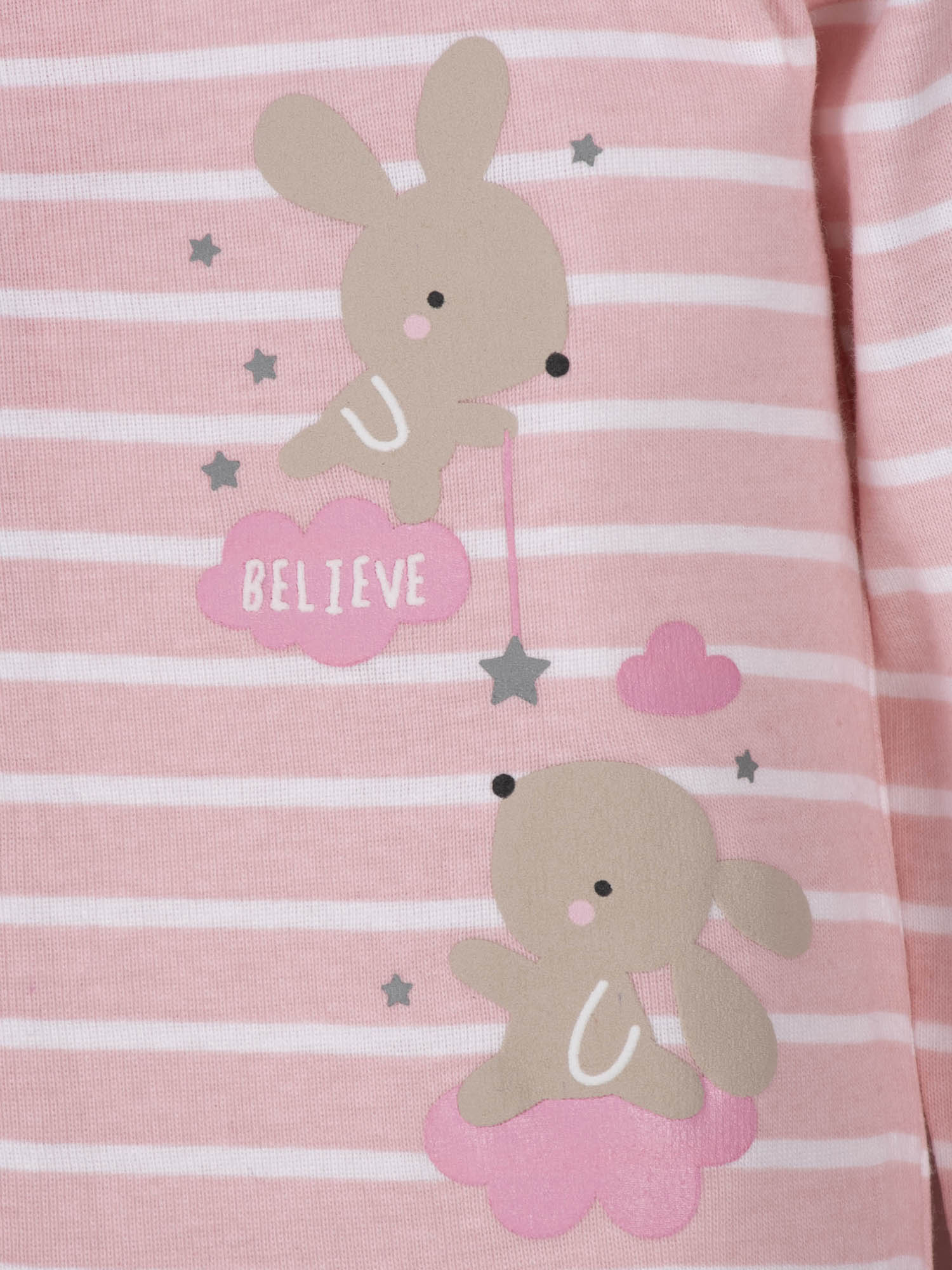 Wonder Nation Baby Girls’ Zip Front Sleep ‘N Play Pajamas, 2-Pack, Sizes Newborn-9 Months - image 5 of 8
