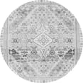 thumbnail image 1 of Ahgly Company Indoor Round Abstract Gray Modern Area Rugs, 8' Round, 1 of 4