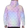 thumbnail image 7 of Naloa Fish Scale1 Men's Casual Hooded Collar Drawstring Hoodies Pullover Sweatshirts Casual Long Sleeve Shirts-XX-Large, 7 of 7