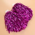 thumbnail image 3 of Masteelf 1 Pair of Plastic Ring 50g Cheering Squad Spirited Fun Cheerleading Kit Cheer Poms for Both Kids College and High School Competition Cheering Sports Events (Rosy), 3 of 8