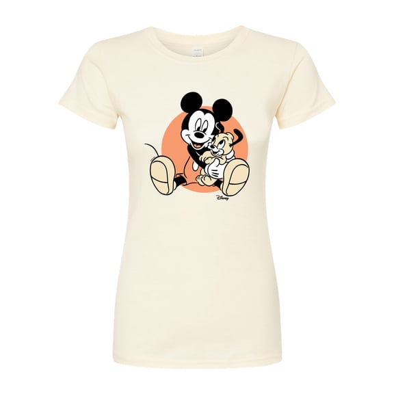 Disney - Mickey Mouse - Pup Love - Juniors Fitted Graphic T-Shirt