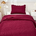 thumbnail image 5 of 3-Piece 100% Cotton Oversized Bedspread Set Coverlet Set Lightweight Quilt Set Embroidery Farmhouse Bedding Set T, 5 of 9