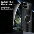thumbnail image 3 of ELEHOLD Magnetic Case for Google Pixel 9 Pro Fold, Compatible with Mag Safe Accessory Carbon Fiber Pattern Ring Kickstand Slim Anti-Scratch Shockproof Case for Google Pixel 9 Pro Fold,Bluepurple, 3 of 8