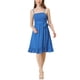 thumbnail image 2 of INSPIRE CHIC Vestido Midi de Verano sin Mangas con Tirantes Ajustables Boho Azul S, 2 of 4
