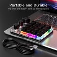 thumbnail image 3 of 16-Key Programmable Macro Keyboard with 3 Knobs and Volume Control, Wireless 2.4G/Bluetooth/Wired Mechanical Gaming Keypad, Black, 3 of 9