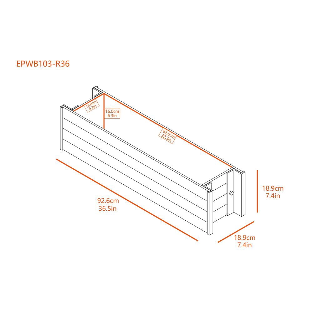 New Age Garden 36" Window Box in Maple