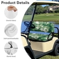 thumbnail image 6 of HUIACONG Green Tie Dye Golf Cart Seat Covers 2 Pack, Comfortable All Weather Golf Cart Seat Towel Blanket for Club Car Precedent DS, 6 of 7
