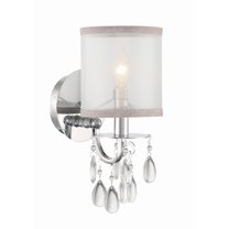 5621-CH Crystorama Lighting Hampton - One Light Wall Sconce-Polished Chrome Finish