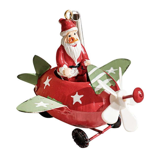Decoración navideña de avión perfecl colgante para El hogar y restaurante Estilo B