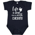 thumbnail image 3 of Inktastic Life is Better with Chickens Boys or Girls Baby Bodysuit, 3 of 5