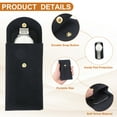 thumbnail image 3 of Uxcell 4 Pcs Bolsa de Reloj de Terciopelo, Funda de Viaje para Reloj Portátil, Bolsa de Almacenamiento Suave con Botón a Presión y Almohadilla Interior para Regalos de Hombres y Mujeres, Azul, 3 of 6