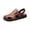 Light Brown_008, variant on Men's Casual Closed Toe Adjustable Leather Sandals Handmade Fisherman Beach Sandals Outdoor Closed Toe vacation Beach Shoes Light Brown 11 (EU-47)