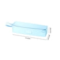 thumbnail image 3 of Ohmyroo Silicone Zipper Pouch With Handle Portable Makeup Brush Case For Travel Commute Organization 8.6 Inch, 3 of 6