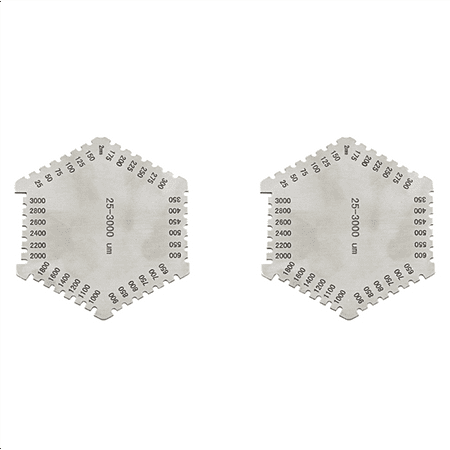 

2X High Precision Stainless Steel Hexagon Wet Film Comb Instrument Stainless Steel Wet Diaphragm Thickness Gauge