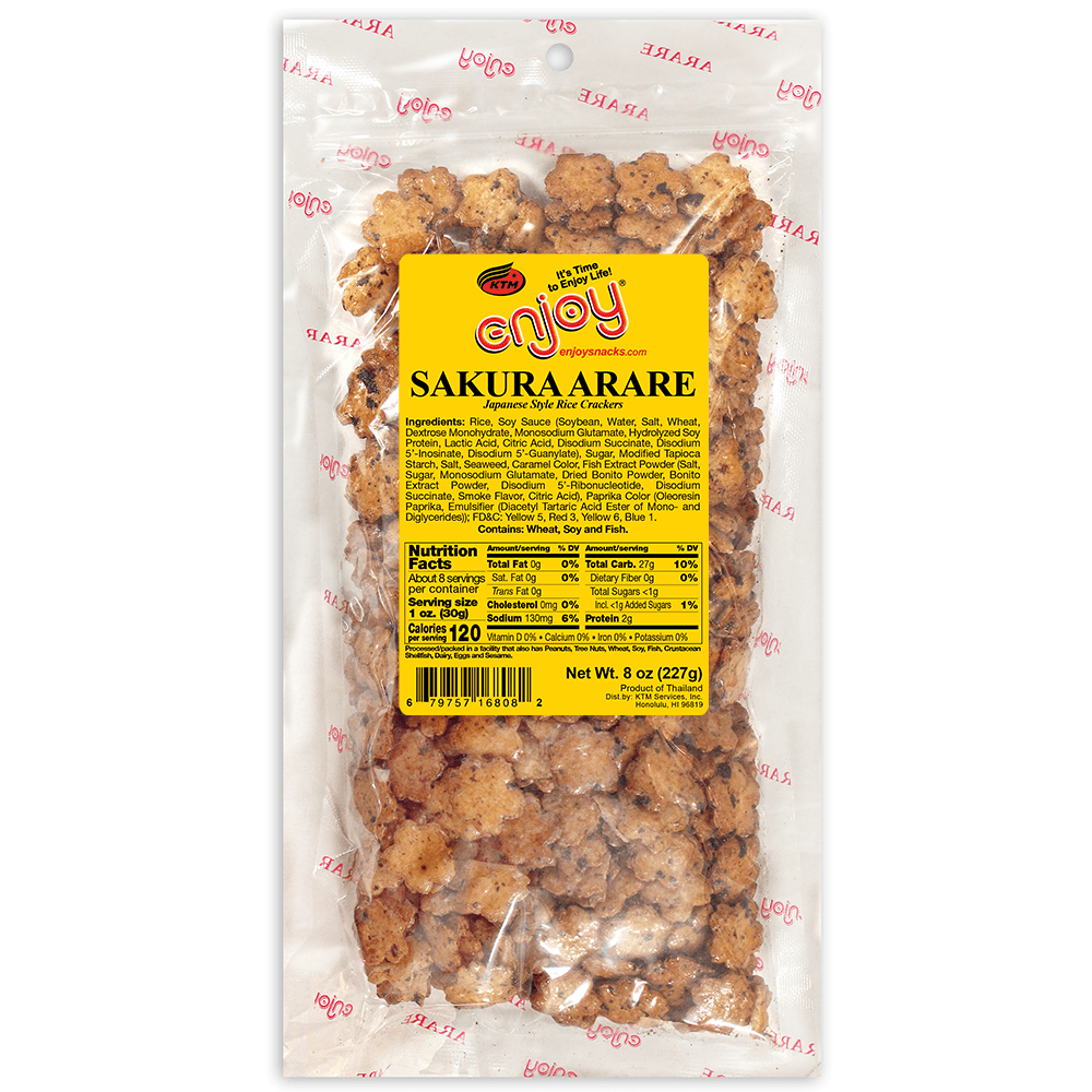 Enjoy Sakura Arare Rice Cracker, 8 oz