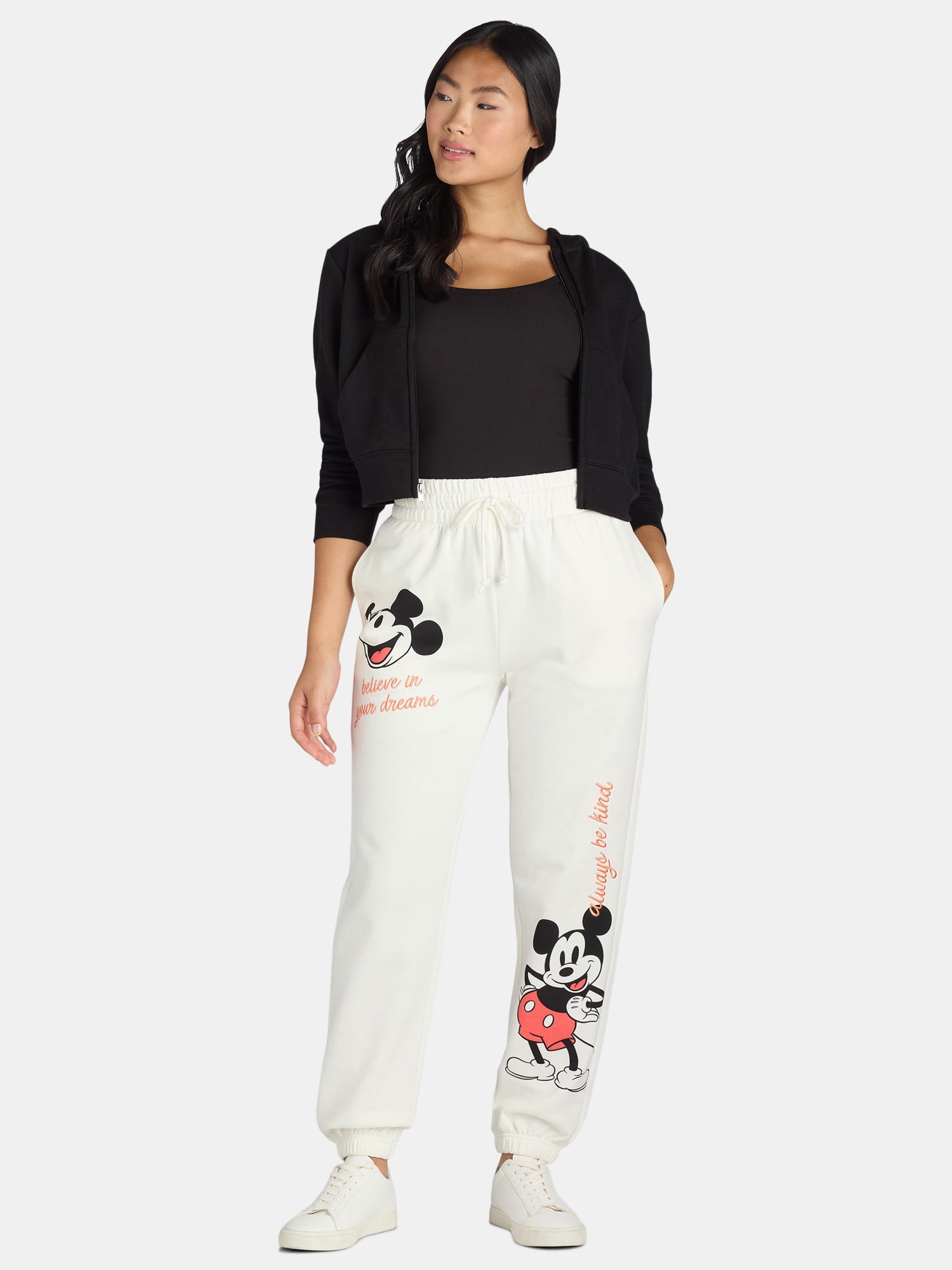 Mickey Mouse Women's Graphic Joggers, Sizes XXS-XXL