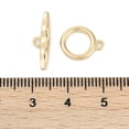 thumbnail image 4 of Brass Toggle Clasps Cadmium Free Nickel Free Lead Free Rings Real 18K Gold Plated Ring: 12.5x10x1.5mm Hole: 1.4mm Bar: 17.5x5x4mm Hole: 1.5mm., 4 of 4