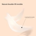 thumbnail image 2 of 2X Women Invisible Shoulder Pads Soft Sticky Padded Shoulder Pads For Self-Adhesive Traceless Breathable Decorative Sewing Accessories Skin Color, 2 of 9