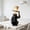 Black, variant on Monkey Table Lamp with Top Hat Sculptural Animal Desk Lamp, Whimsical Decorative Light for Living Room Bedroom Bar, Fun Creative Night Light Gift Black