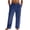 #08 Navy 【Mix & Match: Choose Your Favorites】, variant on Men's Casual Solid Pants with Pockets, Drawstring Elastic Waist Joggers Trouser, Straight Leg Stretchy Breathable, for Gym Travel Beach Vacation, Summer | AESTIVO,Army Green L