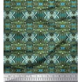 thumbnail image 1 of Soimoi Cotton Duck Fabric Leaves & Paisley Ethnic Print Fabric by The Yard 56 Inch Wide, 1 of 1