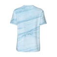 thumbnail image 3 of Rocae Blue Marble for Breathable Men's Baseball T-Shirt Fashionable Casual Baseball Jersey, Moisture-wicking Sportswear Small, 3 of 9