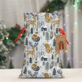 thumbnail image 4 of Fuzoiu Winter Forest Animals Print Christmas Gift Bag,Burlap Gift Bag with Drawstring Closure & Hang Tag,Perfect for Holidays, Birthdays, and Special Occasions-Medium, 4 of 7