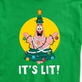 thumbnail image 3 of SpongeBob SquarePants - Patrick Christmas Tree It's Lit - Men's Short Sleeve Graphic T-Shirt, 3 of 6