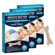 Breath Better Large Tan Nasal Strips, Extra Strength Anti Snoring Solution,Drug-Free,Works Instantly to Improve Sleep, Reduce Snoring,Relief Congestion Caused by Colds & Allergies 360 Pieces