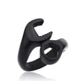thumbnail image 2 of Los Hombres Del Punk Anillos Llave De Acero Inoxidable 316L Del Motorista Simple Mecánico Negro De Estados Unidos 12, 2 of 9
