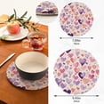 thumbnail image 3 of GZHJMY Romantic Love Trivets Pot Holders Set of 2 Decoration Potholders Pure Cotton Thread Weave Trivets, Coasters, Placemats, Spoon Rest for Cooking for Kitchen Pans Bowl Teapot, 3 of 7