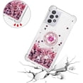 thumbnail image 3 of for Samsung Galaxy A33 5G Glitter Case with Ring Holder, Bling Sparkle Floating Liquid Soft TPU Cushion Fashion Girly Women Girls Clear Case Cover for Samsung Galaxy A33 5G  Rose Gold, 3 of 14