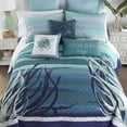 thumbnail image 4 of Donna Sharp Summer Surf Cotton Coastal Decorative Throw Blanket with Sea Turtle, 4 of 6