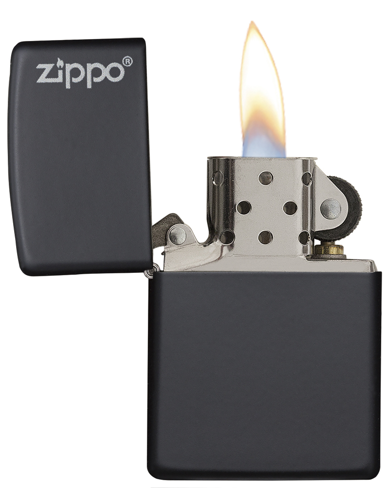 Zippo Logo Black Matte Windproof Pocket Lighter - image 4 of 7