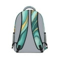 thumbnail image 3 of Teal Gold Marble Backpack for School,Cute School Bag,Schoolbag with Adjustable Shoulder Straps & Padded Back,15.3"x11"x6.7", 3 of 6