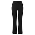 thumbnail image 4 of zaveiop Slacks for Women Casual Pants Dress Pants Women Business Casual High Waist Stretchy Trousers Pull On Women Blendingpants (Navy, S), 4 of 7