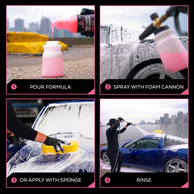 SudsLab High Foaming Car Wash Shampoo 32 oz, Effectively Removes