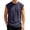 Dark Blue, variant on Mens Sleeveless Shirts, Solid Workout Tank Tops Cut Off Shirts Gym Muscle Loose Fit Tee, Grey