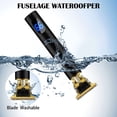 thumbnail image 4 of Cortapelos para hombres, IPX7 impermeable profesional inalámbrico en forma de T recortadora de barba eléctrica con pantalla LCD, recortadora de barbería recargable por USB con 3 peines de límite, 4 of 5