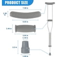 thumbnail image 5 of EcoNesxp 6-Piece Universal Fit Standard Cane Crutch Pad and Cap Set, 5 of 5